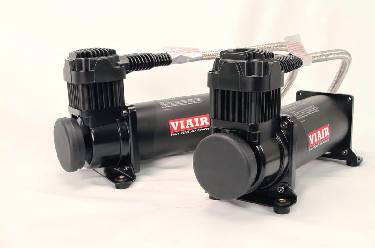 Dual 200 VIAIR Compressors 200lbs Far From Stock