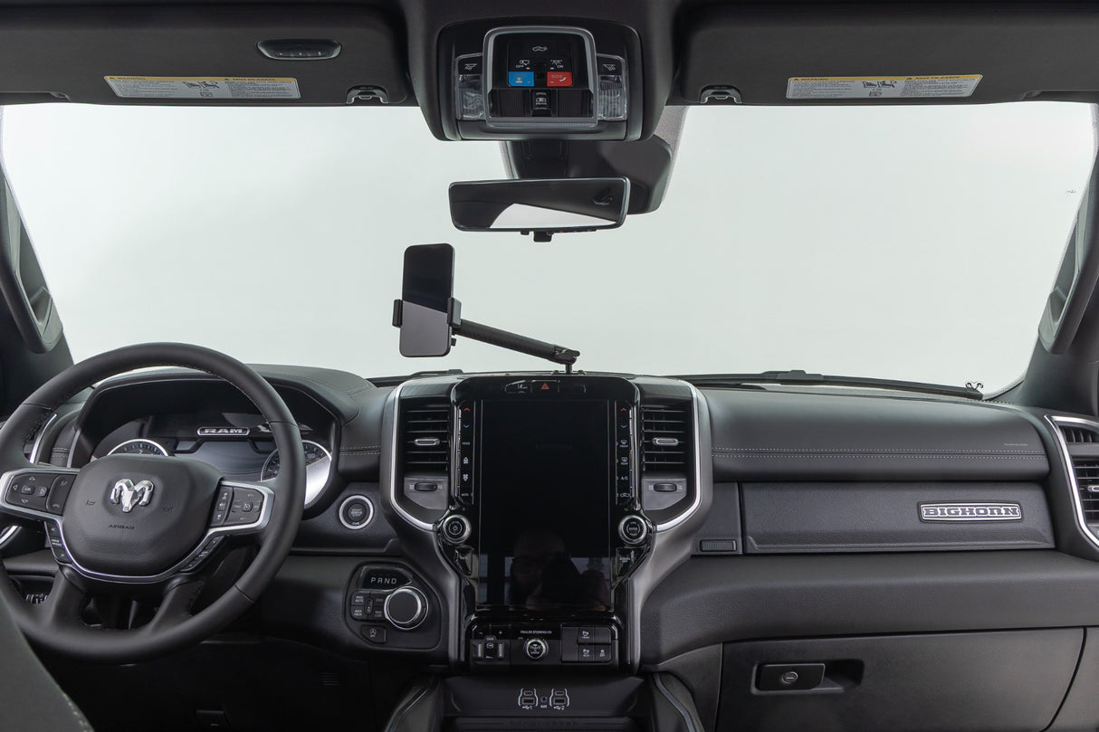 Dash Mount 10 Inch Non-Mag Safe Mount Kit 8in Screen Ram 1500 (19-26) Rough Country