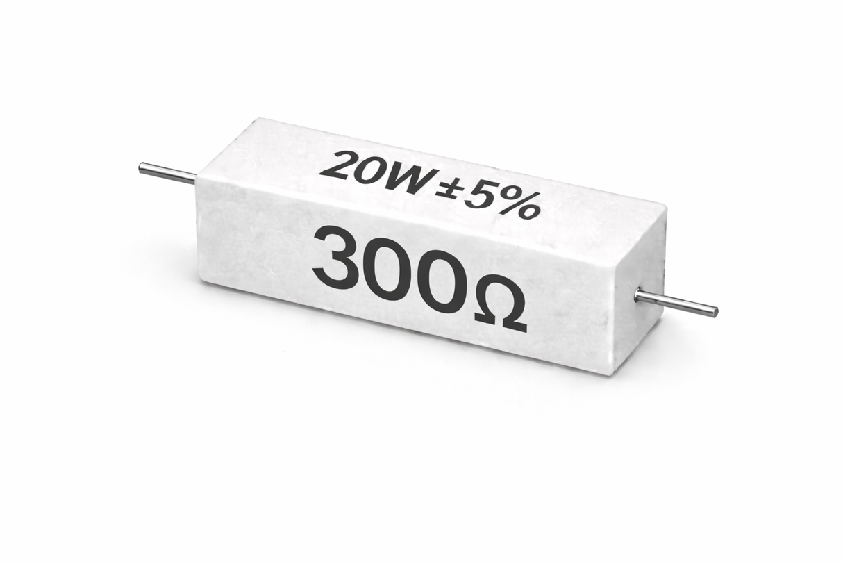 PANMILED 20W Cement Resistor, ±5% Ceramic Wirewound Power Resistor (15Ω–750Ω) High Watt Fixed Resistor TekShack