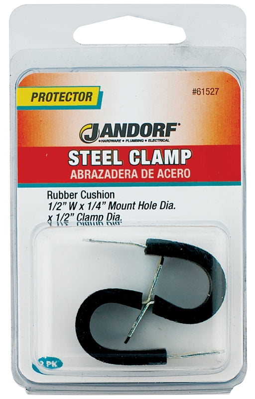 JANDORF CLAMP Steel Rubber Cush 2 PK 61527 Jandorf