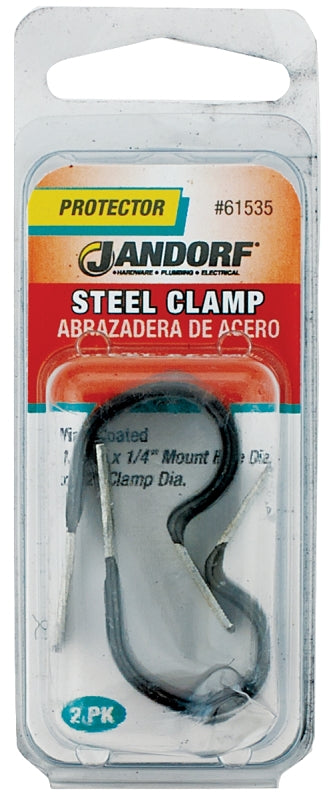 JANDORF CLAMP Steel Vinyl Coat 2 PK 61535 Jandorf