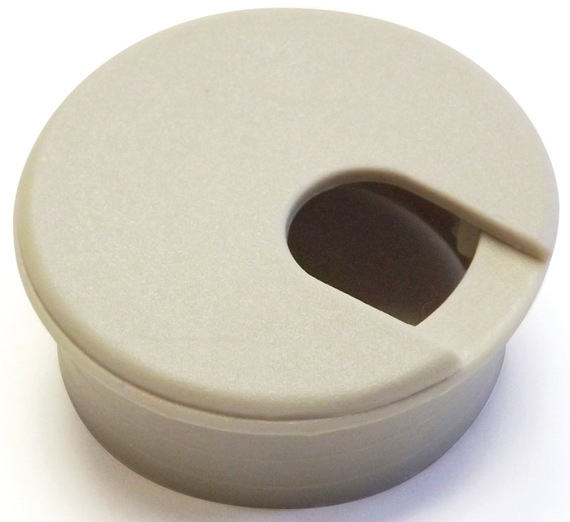 Jandorf  Desk Grommet, 1-3/4 in Dia Cable, Polystyrene, Almond #61601 Jandorf