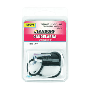 JANDORF Socket Phenolic Candelabra Base 1-23/32" 60470 Jandorf