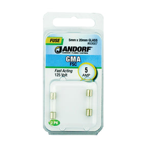 Jandorf Fast Acting 125 Volt 5 Amp Fuse #60687 Jandorf
