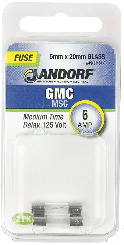 Jandorf Medium Time Delay 125 Volt 6 Amp Fuse #60697 Jandorf
