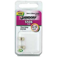 Jandorf Time Delay 250 Volt 3.15 Amp Fuse #60733 Jandorf