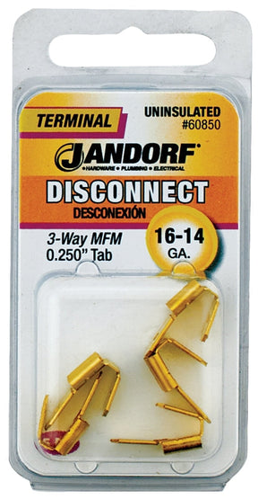 Disconnect Adapter, 16 to 14 AWG Wire, Copper Contact #60850 Jandorf