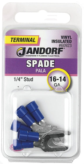 Term Spade 16-14 Vinyl 1/4 Stud #60923 Jandorf