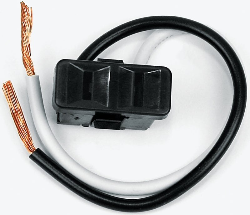 Jandorf Single Receptacle, 2 -Pole, 125 V, 15 A, Black #61014 Jandorf