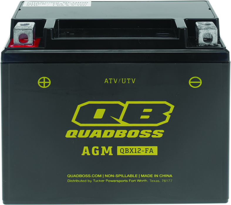 QuadBoss Maintenance-Free AGM Battery QBX12-FA