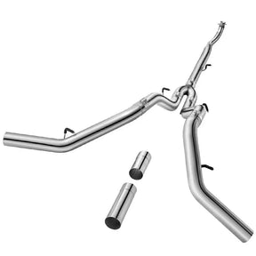 5 Inches Downpipe Back Dual 2017-2019 L5P 6.6L Duramax DPF Delete Race Pipe GM 2500/3500 Flashark