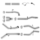 5 Inches Downpipe Back Dual 2017-2019 L5P 6.6L Duramax DPF Delete Race Pipe GM 2500/3500