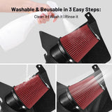 Cold Air intake kit for 2004-2005 Chevy Silverado / GMC Sierra 2500HD/3500 V8 6.6L Duramax LLY Flashark
