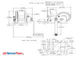 3500 lb Boat Winch w/ 25' x 3" Strap, Heavy Duty Spool System - Dutton Lainson