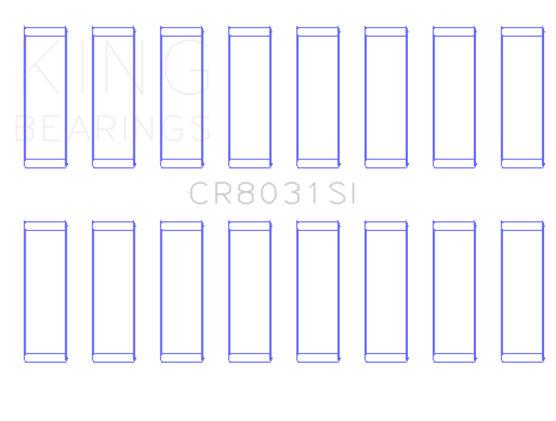 King Engine Bearings Chrysler Jeep V8 287 4.7L (Od+.002in) (Size +0.25mm) Connecting Rod Bearing Set