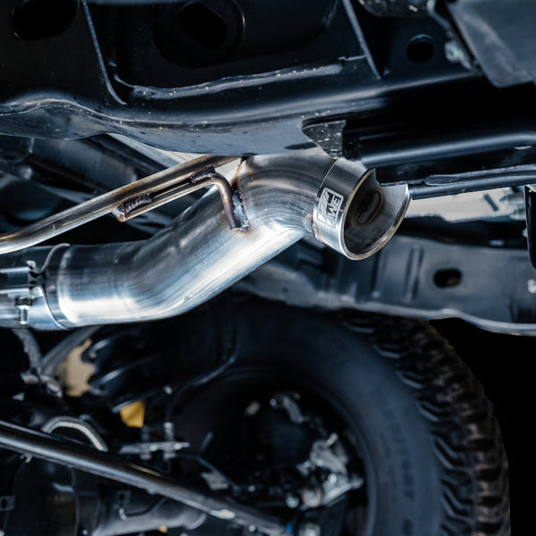AWE Tuning 0FG Cat Back Exhaust System with BashGuard and No Tips | 2021+ Ford Bronco