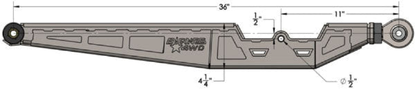 DIY 36" Single Shock Trailing Arm Kit