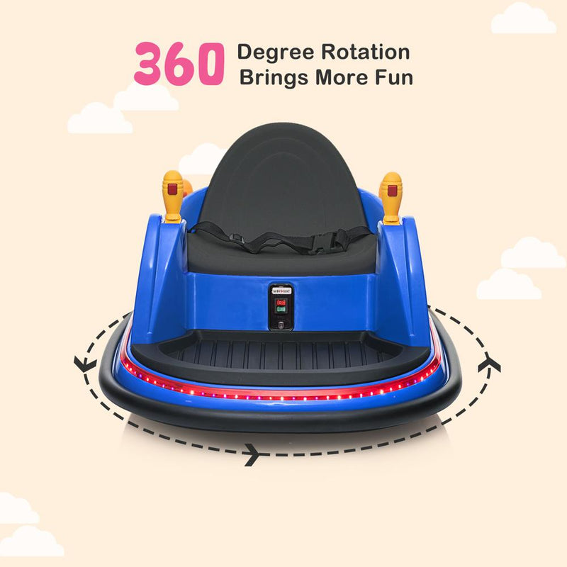 360° Electric Bumper Car for Kids - Battery Powered Ride-On Toy
