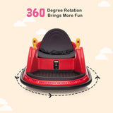 360° Remote Control Bumper Car for Kids - Red