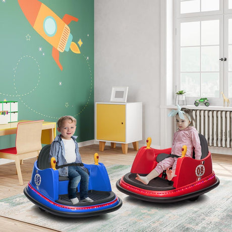360° Remote Control Bumper Car for Kids - Red