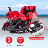 360° Rotating Ride-On Car for Kids with Dual Steering Control and Remote