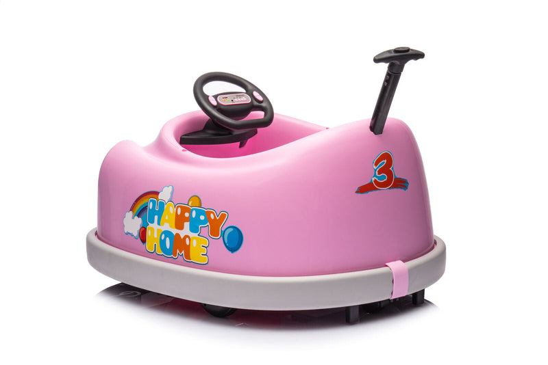 360° Spin Dual Drive Electric Bumper Car for Kids and Toddlers with Remote Control - 12V Ride-On Fun!