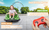 360° Spin Electric Bumper Car for Kids with LED Lights and Remote Control - 12V Ride On Vehicle
