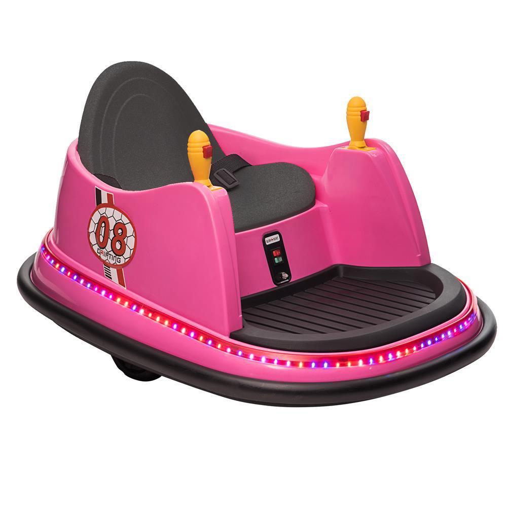 360 Spin Music Bumper Car: Electric Battery Powered Ride-On Toy for Kids (6V)