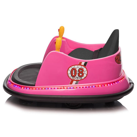 360° Spin Race Bumper Car for Kids Ages 2-5 with 6V 7AH Battery and 1.3 MPH Speed