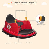 360° Spin Race Bumper Car for Kids Ages 2-5 with 6V 7AH Battery and 1.3 MPH Speed