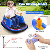 360° Spin Race Bumper Car for Kids with Remote Control - Blue