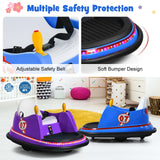 360° Spin Race Bumper Car for Kids with Remote Control - Blue