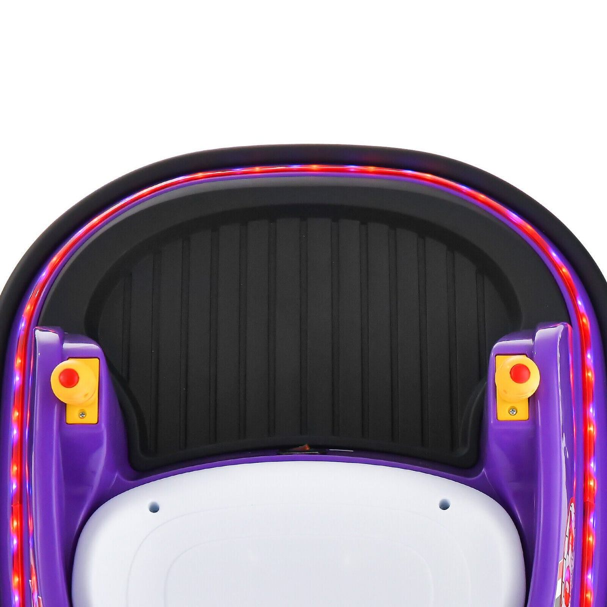 360° Spin Race Bumper Car for Kids with Remote Control - Purple 12V Vehicle