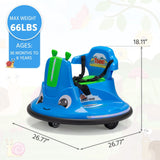 360° Spinning Bumper Car with Dual Motors, LED Lights & Remote Control - TOBBI