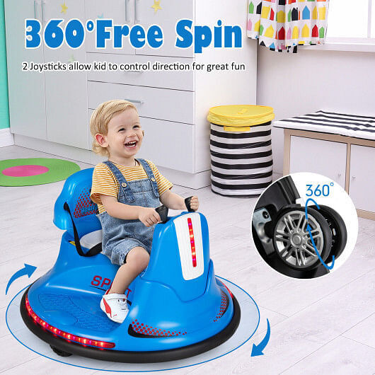 360?&deg; Spin Electric Ride On Car for Kids and Toddlers - Bumper Car Fun!