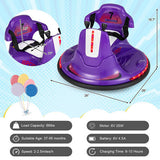 360?&deg; Spin Electric Ride On Car for Kids and Toddlers - Fun Bumper Car Experience!