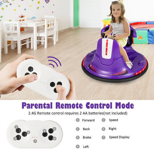 360?&deg; Spin Electric Ride On Car for Kids and Toddlers - Fun Bumper Car Experience!