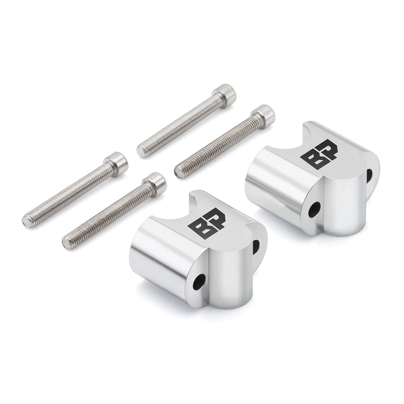 1996-2005 Yamaha Royal Star Silver Handlebar Risers