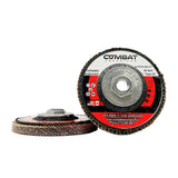 Ceramic Shredder Flap Discs 4-1⁄2" x 5/8-11" With Hub (Type 29)