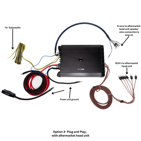 Alpine Plug & Play Full System 5-Channel, 8-Speakers, Sub Bundle  | '18- '23 JL Wrangler/ '20- '23 JT Gladiator