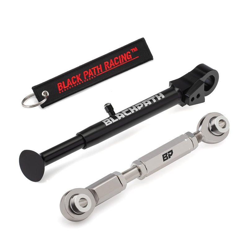 1998-2003 Yamaha YZF R1 0-4" STEEL Adjustable Lowering Link + Kickstand Combo