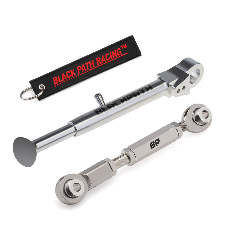 2006-2009 Yamaha YZF R6S 0-4" STEEL Adjustable Lowering Link + Kickstand Combo