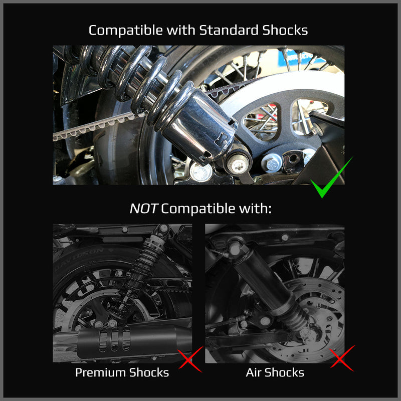 2002-2016 Harley Davidson Road King with Hard Bags Rear Adjustable Lowering Drop Kit