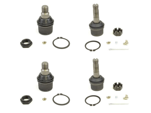 Forged Diesel 4 Piece Upper Lower Ball Joint, 1999-2020 Ford 7.3L 6.0L 6.4L 6.7L Powerstroke 4WD Forged Diesel
