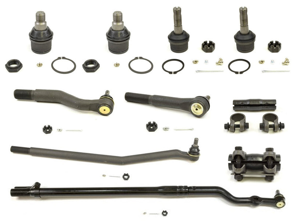 Forged Diesel Upper Lower Ball Joint Drag Link Tie Rod End Kit , 1999-2004 Ford 7.3L 6.0L Powerstroke 4WD Forged Diesel