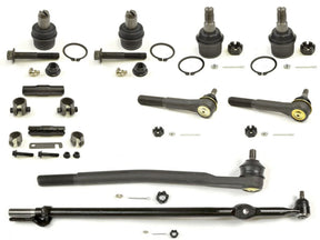 Forged Diesel 10 Piece Upper Lower Ball Joint Drag Link Tie Rod End Kit , 1999-2004 Ford 7.3L 6.0L Powerstroke RWD Forged Diesel