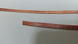 200 Ft' Flat Braided BARE PURE Copper Wire 1/4" Wide Ground Strap USA ACDC