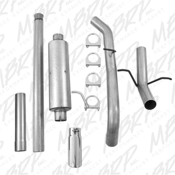 MBRP 14 Chevy/GMC 1500 Silverado/Sierra 4.3L V6/5.3L V8 Single Side Exit AL 3in Cat Back Exhaust