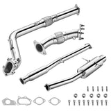 2002-2007 Subaru WRX/STI GD EJ205 Catback Exhaust 3" Pipe 4.5" Muffler Tip + Downpipe Up-pipe Flashark