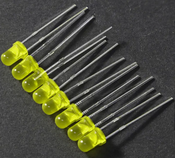 3mm Yellow LED Indicators 4-Pack - Bright Warning Lights TekShack